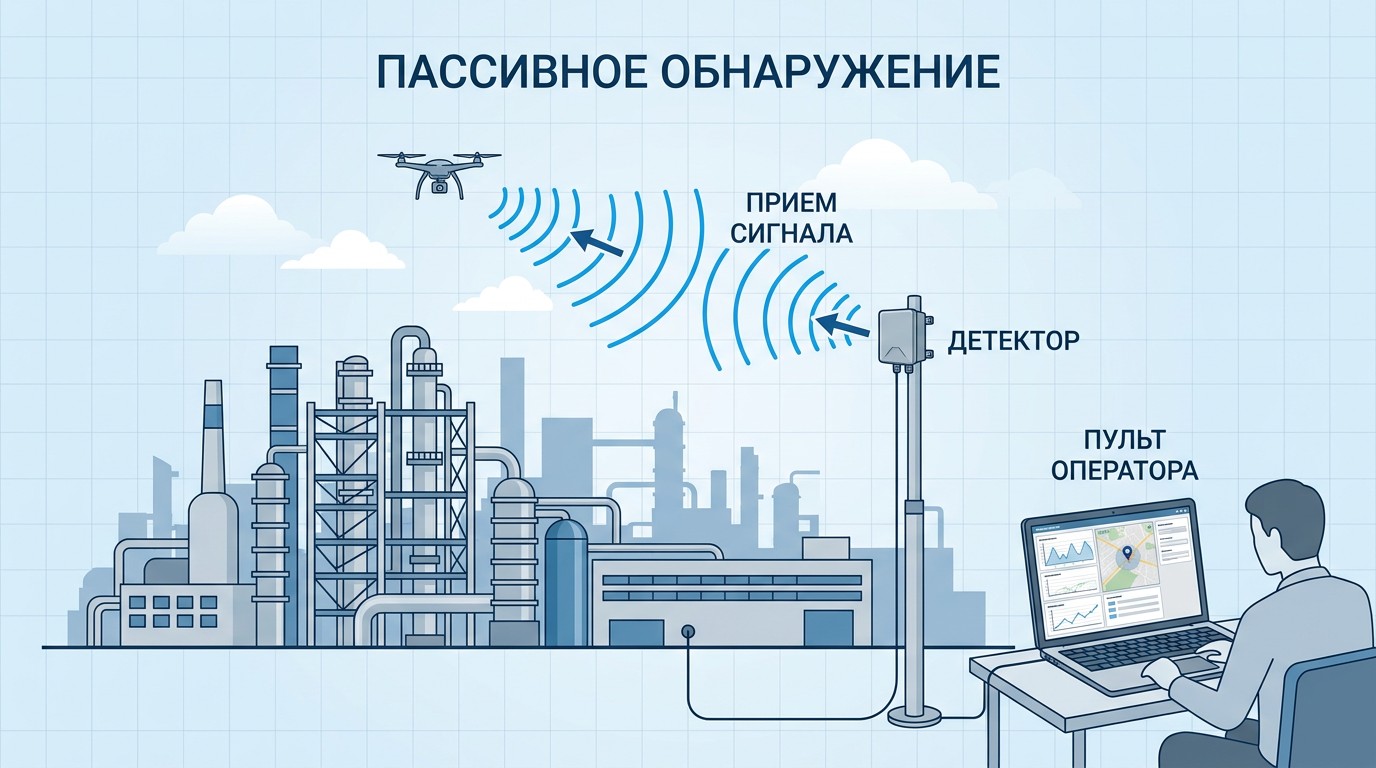 Воздействие радиочастотного поля на человека рядом с антидроновой системой